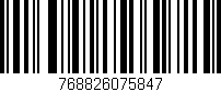Código de barras (EAN, GTIN, SKU, ISBN): '768826075847'