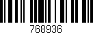 Código de barras (EAN, GTIN, SKU, ISBN): '768936'