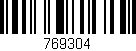 Código de barras (EAN, GTIN, SKU, ISBN): '769304'