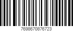 Código de barras (EAN, GTIN, SKU, ISBN): '7698670876723'