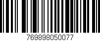 Código de barras (EAN, GTIN, SKU, ISBN): '769898050077'