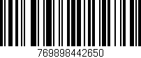 Código de barras (EAN, GTIN, SKU, ISBN): '769898442650'
