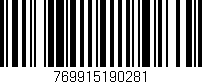 Código de barras (EAN, GTIN, SKU, ISBN): '769915190281'