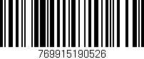 Código de barras (EAN, GTIN, SKU, ISBN): '769915190526'