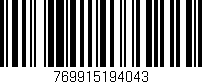 Código de barras (EAN, GTIN, SKU, ISBN): '769915194043'
