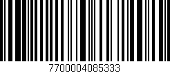 Código de barras (EAN, GTIN, SKU, ISBN): '7700004085333'