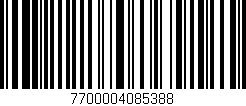 Código de barras (EAN, GTIN, SKU, ISBN): '7700004085388'
