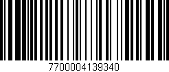 Código de barras (EAN, GTIN, SKU, ISBN): '7700004139340'