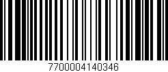 Código de barras (EAN, GTIN, SKU, ISBN): '7700004140346'