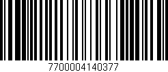 Código de barras (EAN, GTIN, SKU, ISBN): '7700004140377'