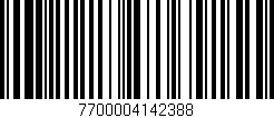 Código de barras (EAN, GTIN, SKU, ISBN): '7700004142388'