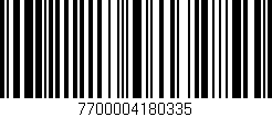 Código de barras (EAN, GTIN, SKU, ISBN): '7700004180335'