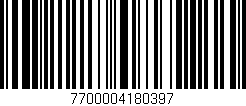 Código de barras (EAN, GTIN, SKU, ISBN): '7700004180397'