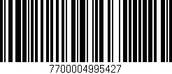 Código de barras (EAN, GTIN, SKU, ISBN): '7700004995427'