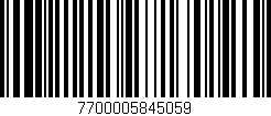 Código de barras (EAN, GTIN, SKU, ISBN): '7700005845059'