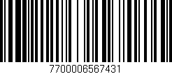 Código de barras (EAN, GTIN, SKU, ISBN): '7700006567431'