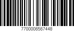 Código de barras (EAN, GTIN, SKU, ISBN): '7700006567448'