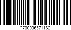 Código de barras (EAN, GTIN, SKU, ISBN): '7700006571162'