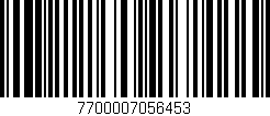 Código de barras (EAN, GTIN, SKU, ISBN): '7700007056453'