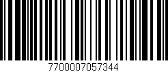 Código de barras (EAN, GTIN, SKU, ISBN): '7700007057344'