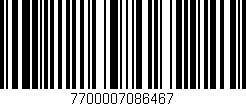Código de barras (EAN, GTIN, SKU, ISBN): '7700007086467'