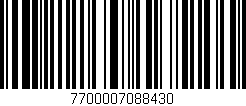 Código de barras (EAN, GTIN, SKU, ISBN): '7700007088430'