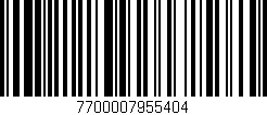 Código de barras (EAN, GTIN, SKU, ISBN): '7700007955404'