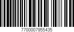 Código de barras (EAN, GTIN, SKU, ISBN): '7700007955435'