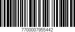 Código de barras (EAN, GTIN, SKU, ISBN): '7700007955442'