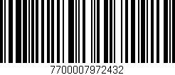 Código de barras (EAN, GTIN, SKU, ISBN): '7700007972432'