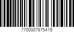 Código de barras (EAN, GTIN, SKU, ISBN): '7700007975419'