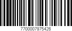 Código de barras (EAN, GTIN, SKU, ISBN): '7700007975426'