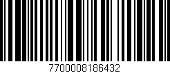 Código de barras (EAN, GTIN, SKU, ISBN): '7700008186432'