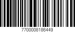 Código de barras (EAN, GTIN, SKU, ISBN): '7700008186449'