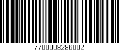 Código de barras (EAN, GTIN, SKU, ISBN): '7700008286002'