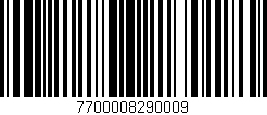 Código de barras (EAN, GTIN, SKU, ISBN): '7700008290009'