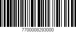 Código de barras (EAN, GTIN, SKU, ISBN): '7700008293000'