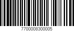 Código de barras (EAN, GTIN, SKU, ISBN): '7700008300005'