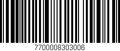 Código de barras (EAN, GTIN, SKU, ISBN): '7700008303006'