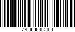 Código de barras (EAN, GTIN, SKU, ISBN): '7700008304003'