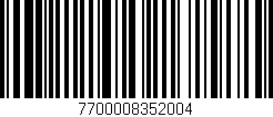 Código de barras (EAN, GTIN, SKU, ISBN): '7700008352004'