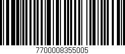 Código de barras (EAN, GTIN, SKU, ISBN): '7700008355005'