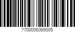 Código de barras (EAN, GTIN, SKU, ISBN): '7700008368005'