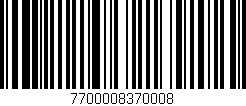 Código de barras (EAN, GTIN, SKU, ISBN): '7700008370008'