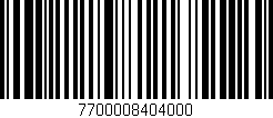 Código de barras (EAN, GTIN, SKU, ISBN): '7700008404000'