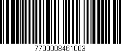 Código de barras (EAN, GTIN, SKU, ISBN): '7700008461003'