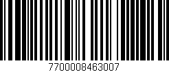 Código de barras (EAN, GTIN, SKU, ISBN): '7700008463007'
