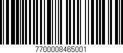 Código de barras (EAN, GTIN, SKU, ISBN): '7700008465001'