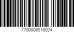 Código de barras (EAN, GTIN, SKU, ISBN): '7700008516024'