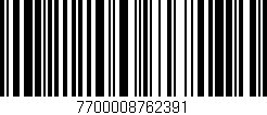 Código de barras (EAN, GTIN, SKU, ISBN): '7700008762391'